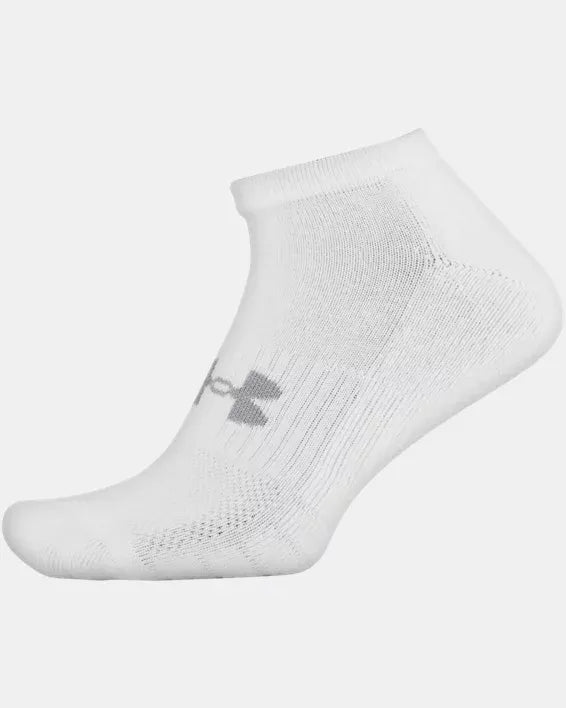 UA TRAINING COTTON NO SHOW SOCK X3