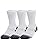 UA PERFORMANCE TECH 3PK CREW WHITE