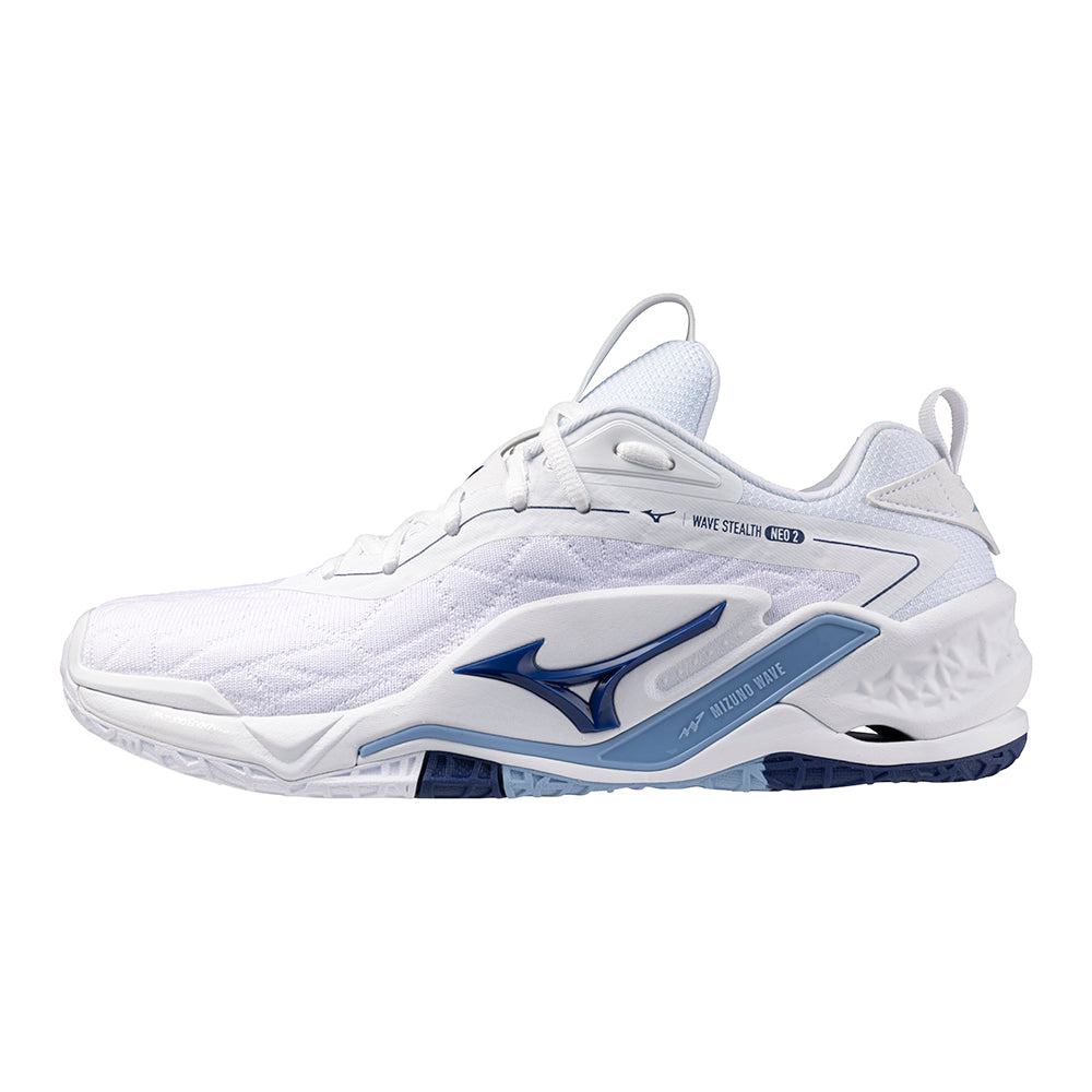 Bellwether blue Mizuno wave Stealth Neo 2 unisex volleyball shoes