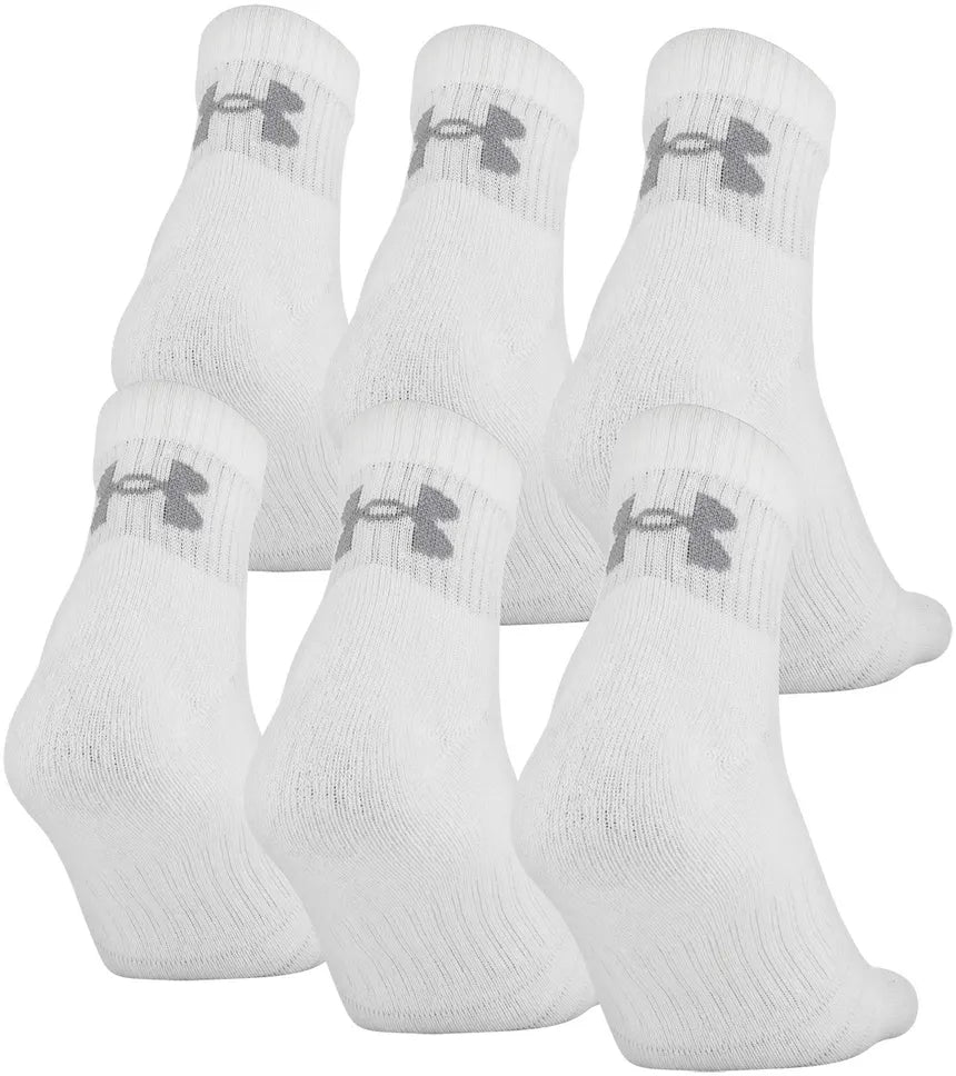CHAUSSETTES D'ENTRAINEMENT UA COTON LOT DE 6 PAIRES