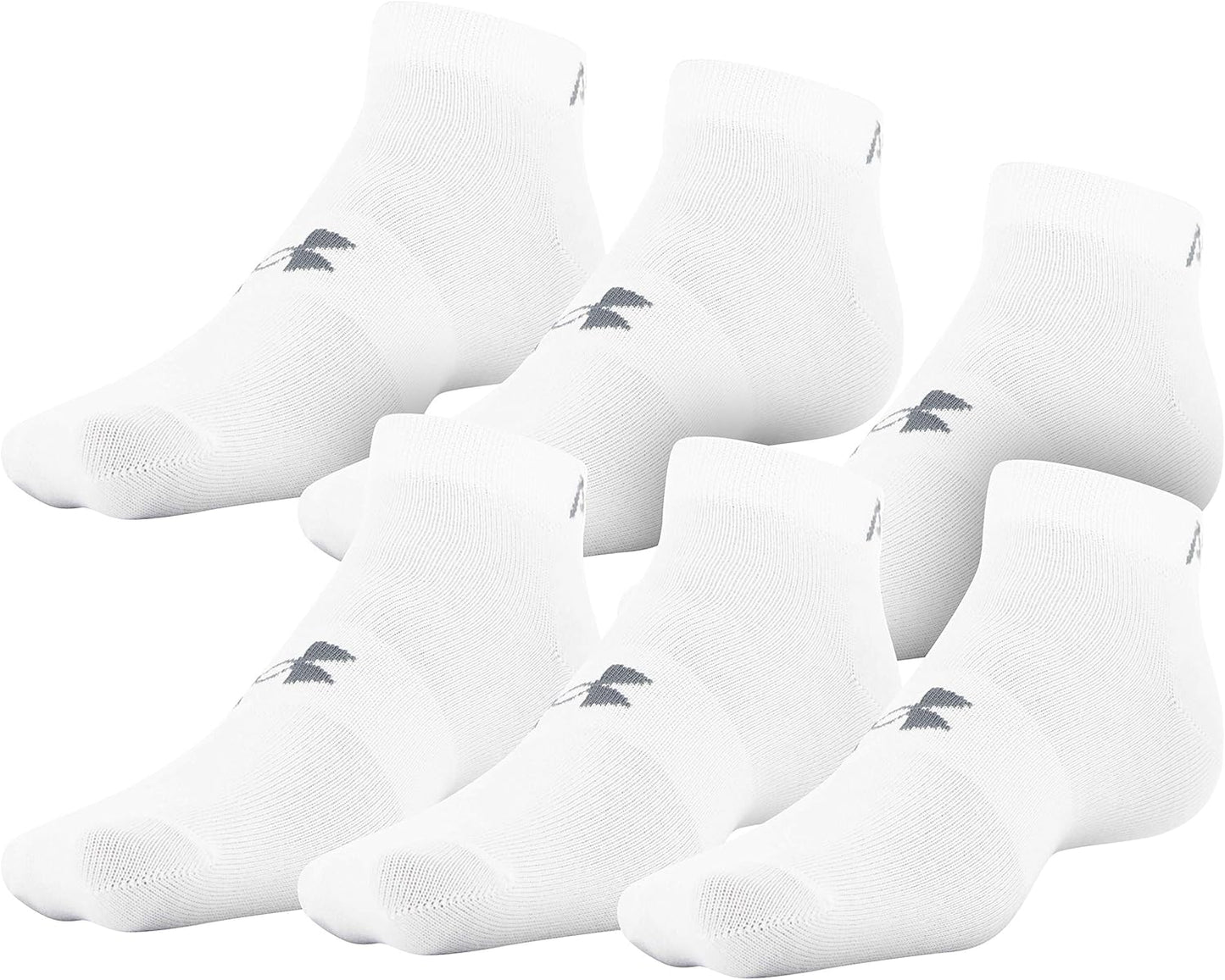 Under Armour Essential Lightweight Low Cut Socks White