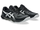 Asics Gel Tactic Court Men's Volleyball Shoes Black White Angled View