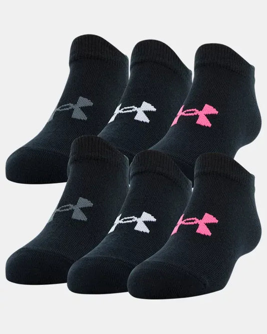 UA ESSENTIAL NO SHOW SOCK X6