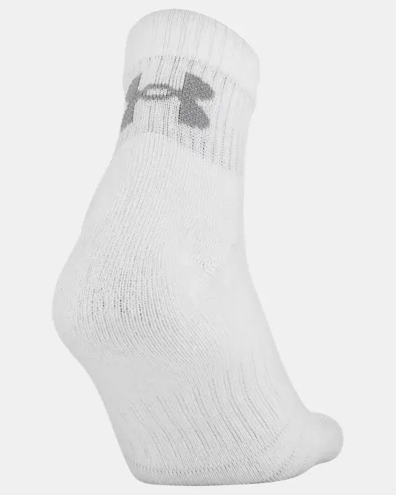 Chaussettes d'entraînement UA en coton, format quart de 3