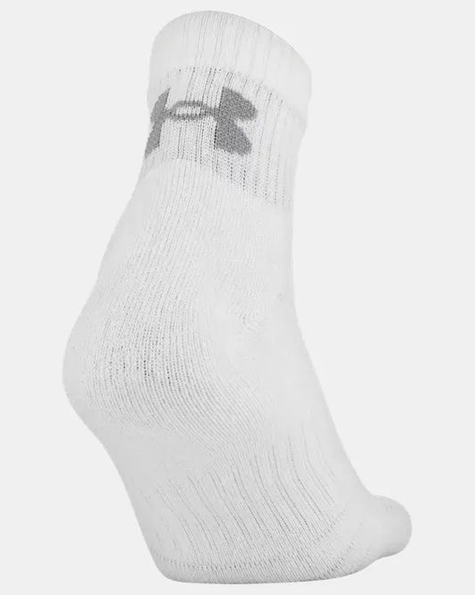 Chaussettes d'entraînement UA en coton, format quart de 3