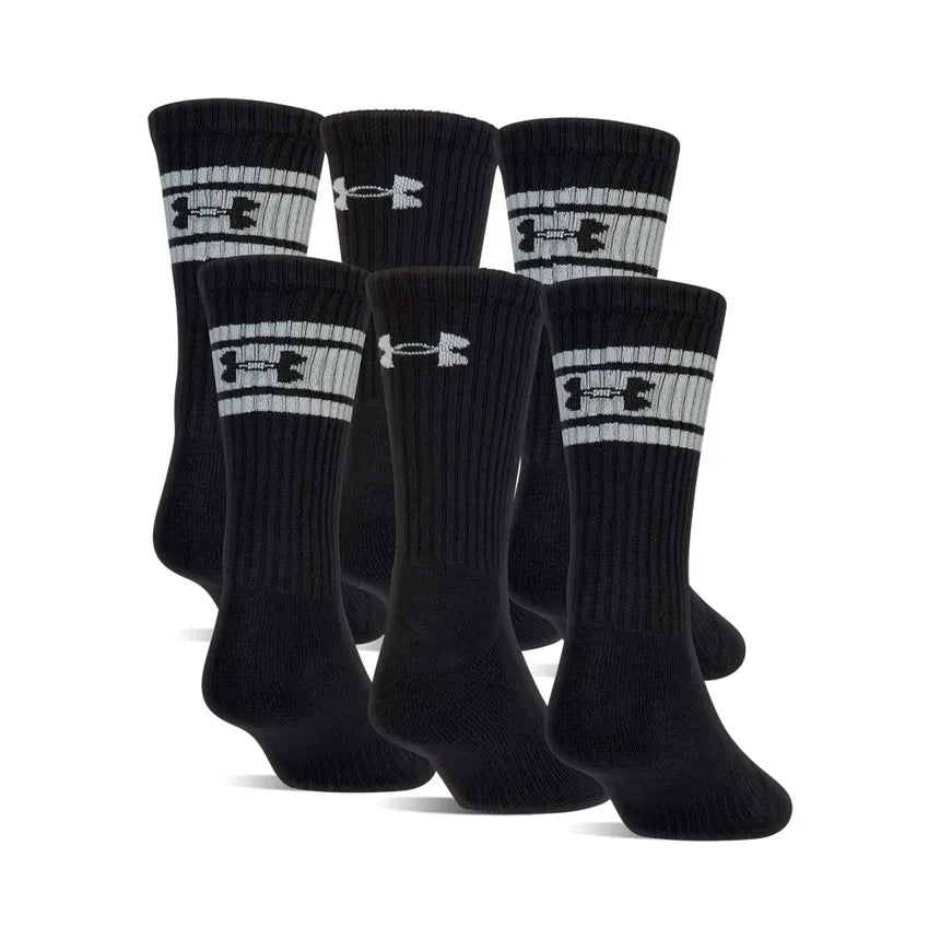 UA CHARGED COTTON 2.0 CREW SOCK X6
