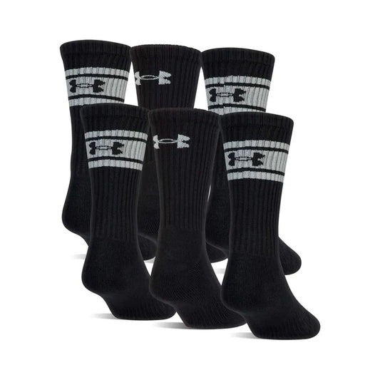 UA CHARGED COTTON 2.0 CREW SOCK X6