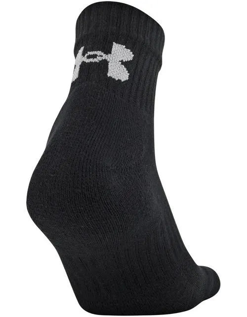 Chaussettes d'entraînement UA en coton, format quart de 3