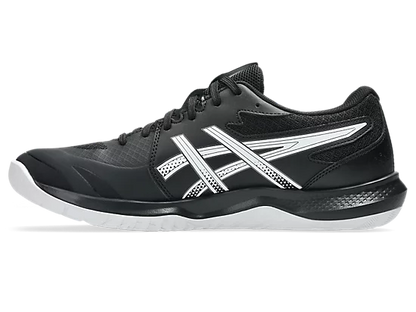 Asics Gel Tactic Court Men's Volleyball Shoes Black White Side View