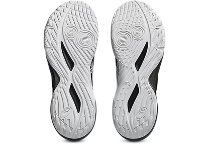 Asics Gel Tactic Court Men's Volleyball Shoes Black White Bottom View