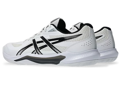 Asics Gel Tactic Court Men's Volleyball Shoes White Black Back View