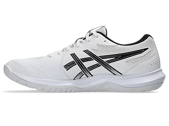Asics Gel Tactic Court Men's Volleyball Shoes White Black Side View