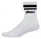 Asics Old School Volleyball Crew Socks White Navy Blue