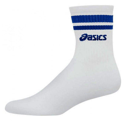Asics Old School Volleyball Crew Socks White Royal Blue