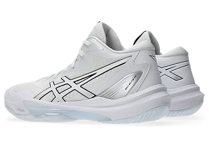 Asics Sky Elite FF MT 3 Women's Volleyball Shoes White Silver Back View