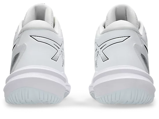 Asics Sky Elite FF MT 3 Women's Volleyball Shoes White Silver Back View