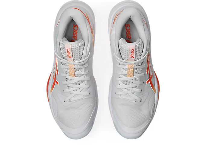 Asics Sky Elite FF MT 3 Women's Volleyball Shoes White Vivd Coral Top View