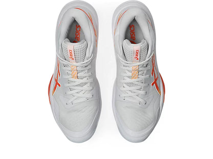 Asics Sky Elite FF MT 3 Women's Volleyball Shoes White Vivd Coral Top View