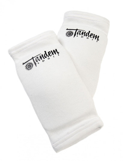 White Tandem Sport Volleyball Elbow Pads