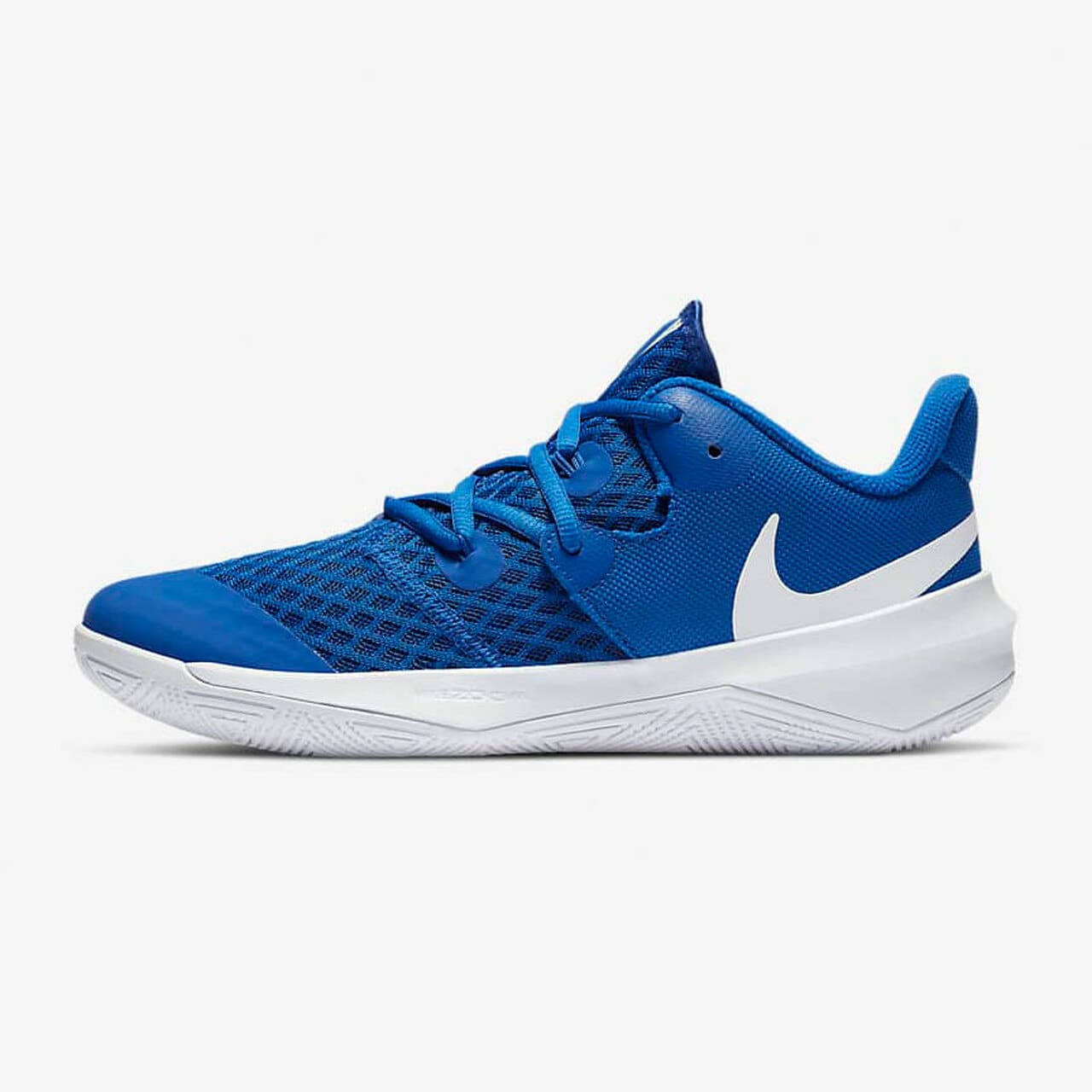 royal and white Nike Zoom hyperspeed unisex volleyball shoes