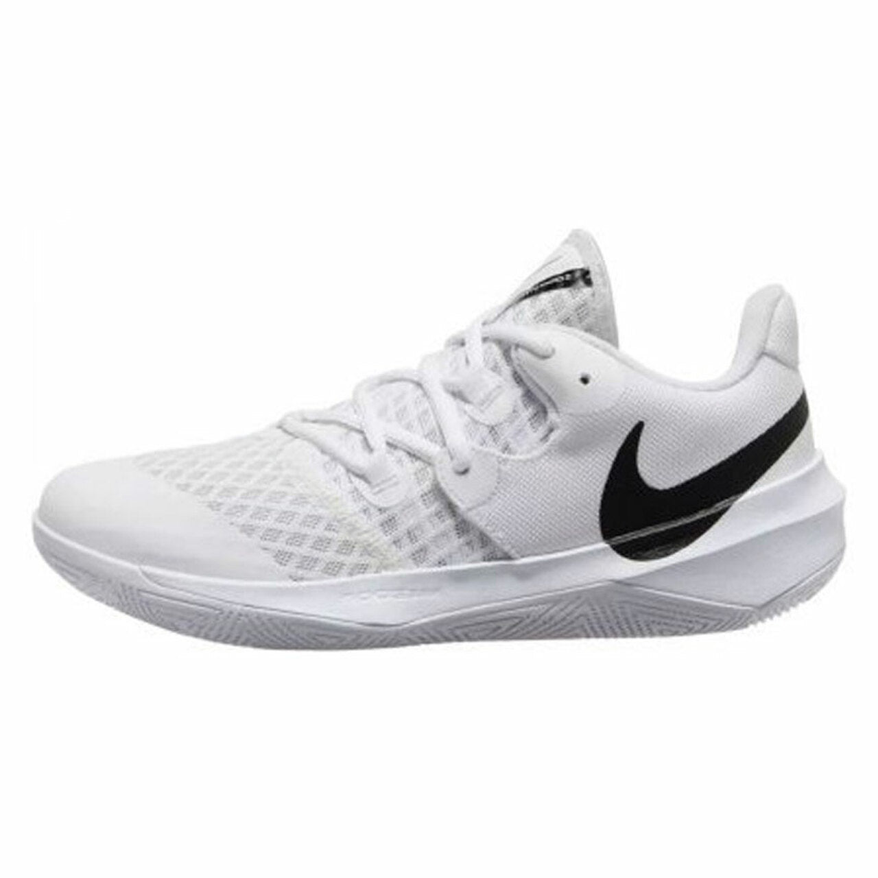 white and black Nike Zoom hyperspeed unisex volleyball shoes