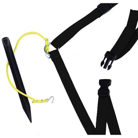 BEACH VOLLEYBALL LINES ADJUSTABLE BLACK 2"